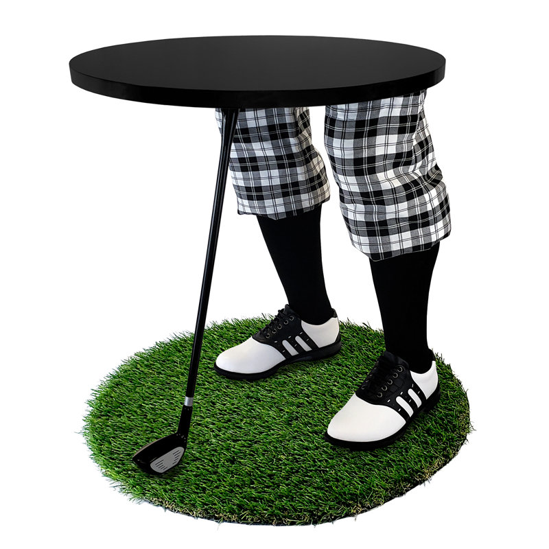 Table de bout abstraite, Noir