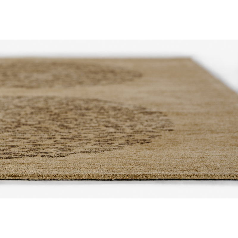 Corrigan Studio® Drako Hand Tufted Wool Natural Area Rug 5'' X 8'', Rectangle 2' x 3'