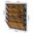 Wall File Organizer For Office, 5-Tier Rustic Hanging File Holder Wall Storage Rack For Documents/Magazine/Literature/File Folders/Mails/Envelopes, Brown