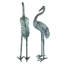 Curved and Straight Neck Crane Statue Set-9559104