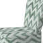 Chaise d'appoint moderne - fauteuil à velours vert et blanc-807703789