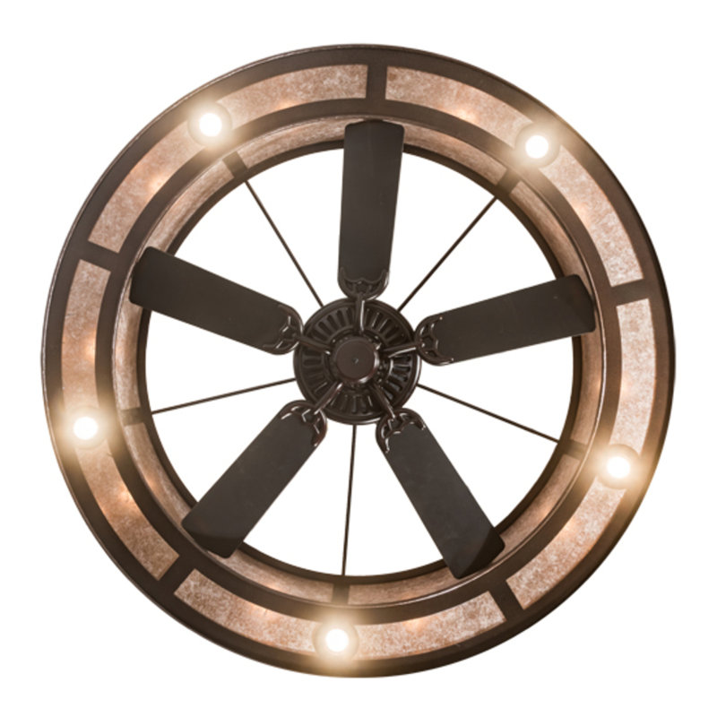 Oak Leaf Downrod Ceiling Fan