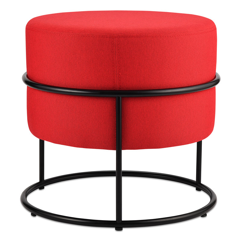 Colombo Stackable Pouf, Red Wool