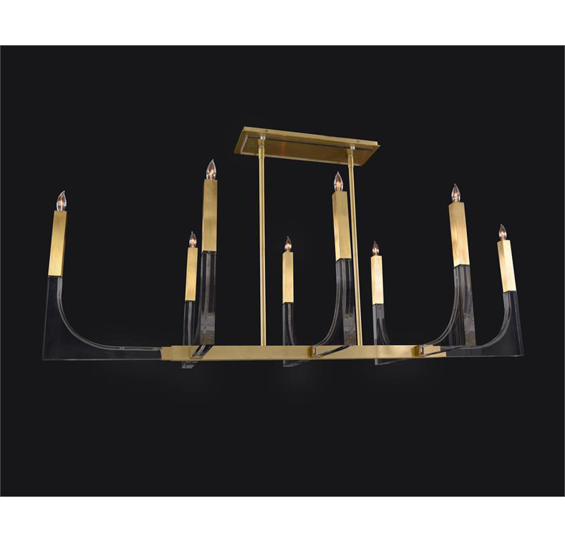 Genesis 8 - Light Chandelier, Antique Brass