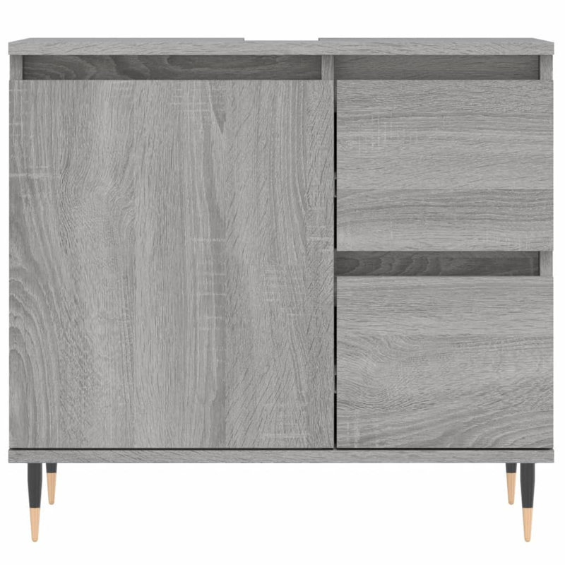Brizia Bathroom Cabinet, Grey Sonoma