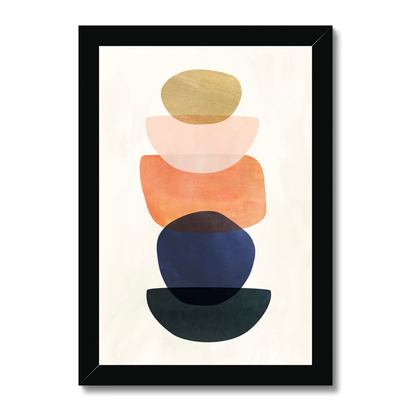 Mod Pods II by Victoria Borges - Painting, Black Framed Paper, 50cm H x 34cm W x 2.3cm D