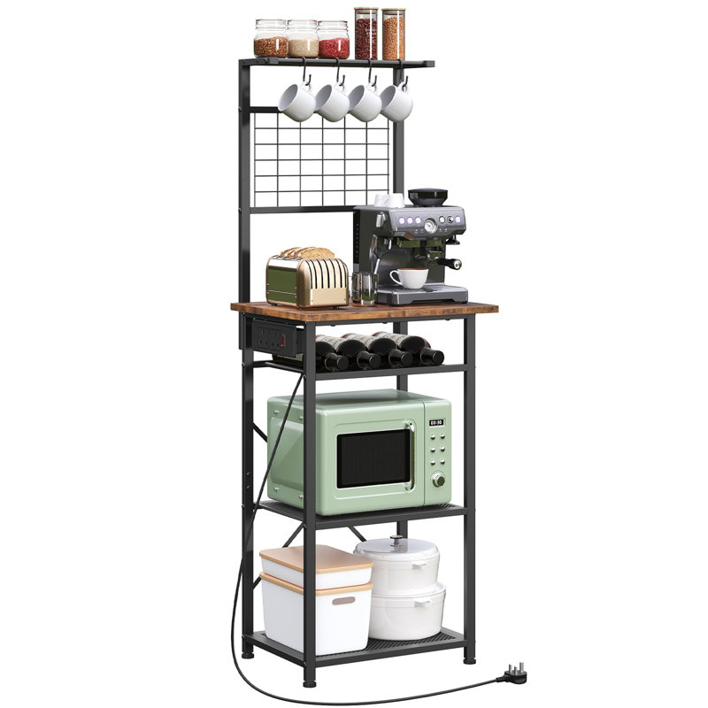 41 cm Iron Corner Baker's Rack with Microwave Compatibility
