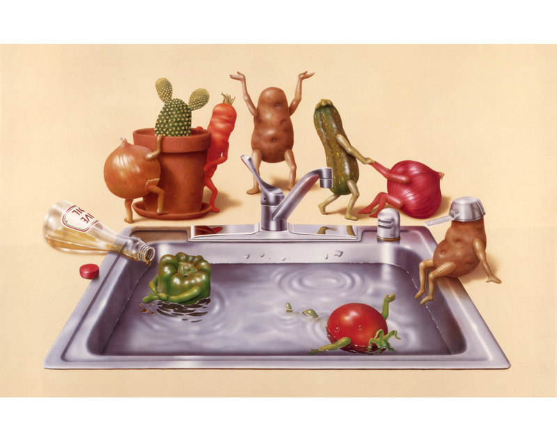 Club Veg, 15" H x 24" W