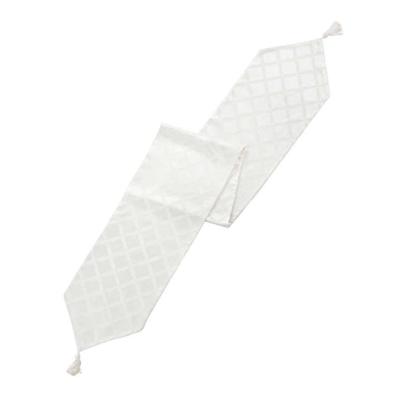 Lenox Laurel Leaf Runner, White
