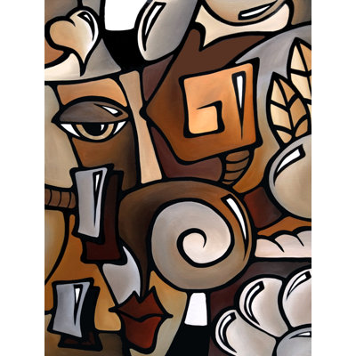 "Cubist" par Tom Fedro, reproduction d'art sur toile tendue