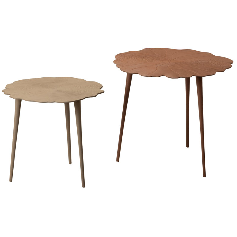 Nesting Tables, Beige/Orange