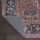 Sarok Ogee Medallion Machine-Washable Red/Blue/Brown Rug