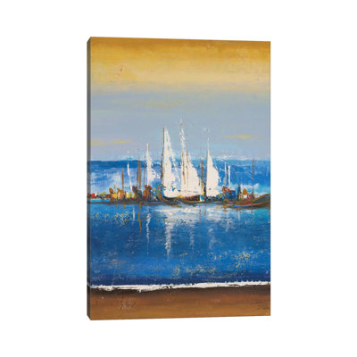 Blue Ocean II - Wrapped Canvas Painting