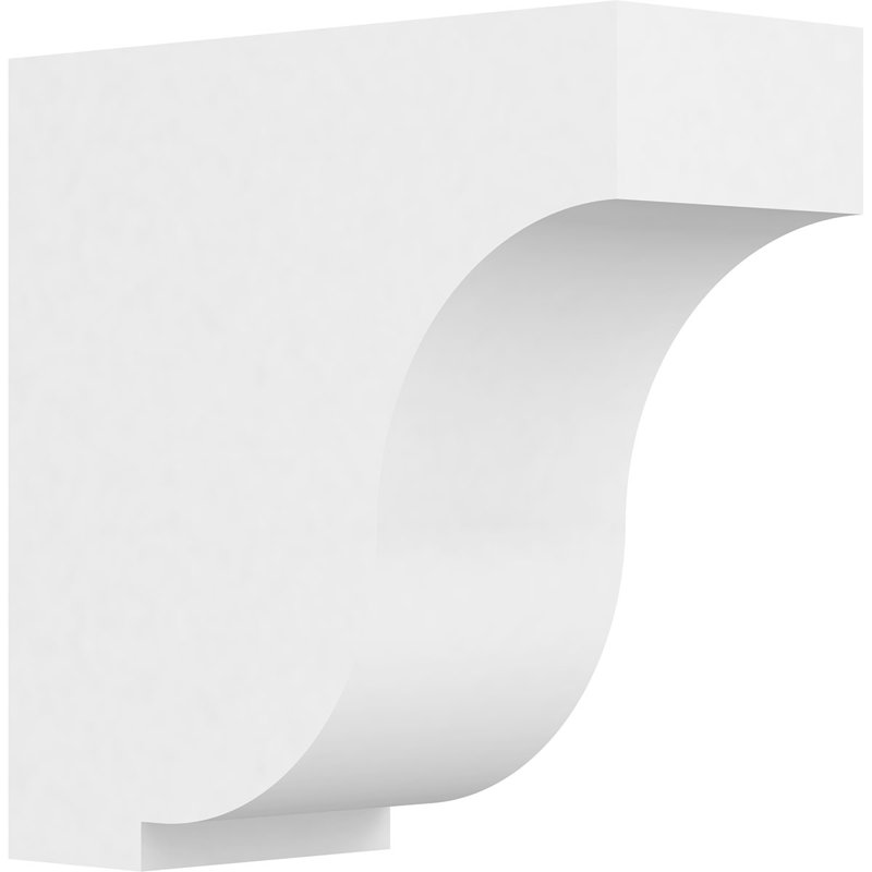 Support standard en PVC de qualité architecturale Van Buren, H 8 po x l 3,5 po x p 8 po