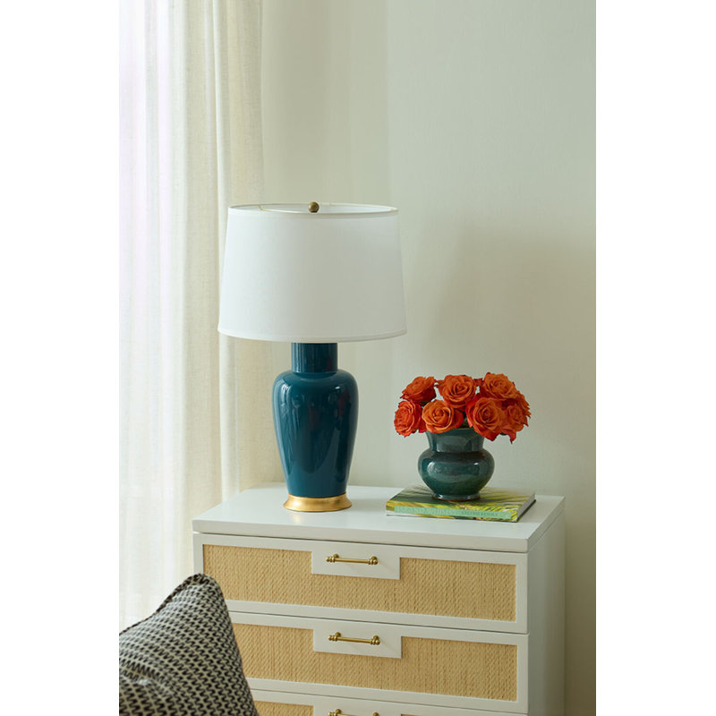 Kylie Lamp Without Shade, Dark Teal