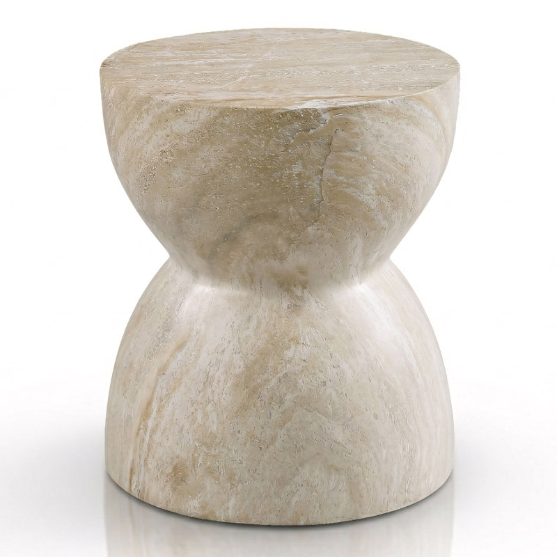 Table d'appoint intérieure / extérieure en céramique Durkin avec surface anti-dégâts