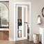 Porte à panneau blanc 1 panneau-111172162