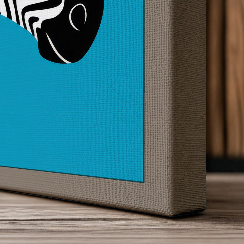 Striped Profile Modern - Print, 24x16 - 61.0 x 40.6 cm, Taupe Border