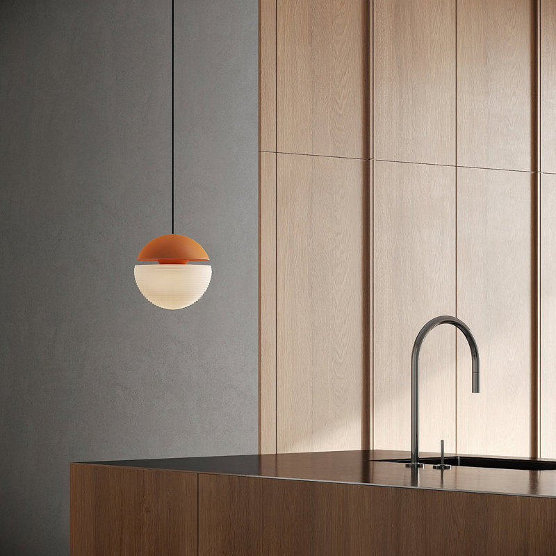Cora Pendant Light, Persimmon, Black