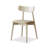 Beige Solid back side Chair(Set of 2)