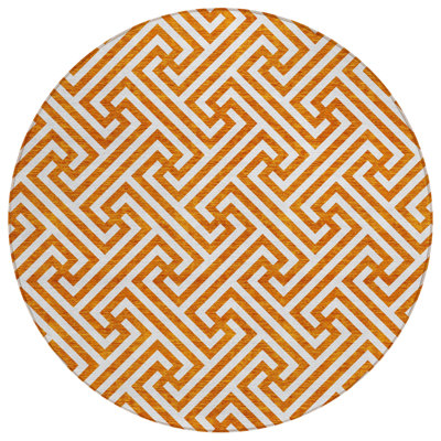 Tapis rond ivoire 8 po