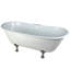 Baignoire sur pattes ovale en fonte 67 pouces Kingston Eden Aqua Brass-11173850
