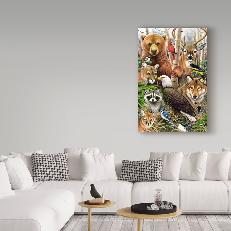 Reproduction d’art sur toile tendue, H 19 po x l 12 po x P 2 po