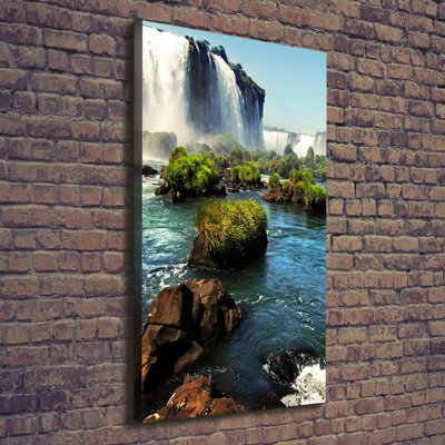 Waterfall Lgaz - Wrapped Canvas Print