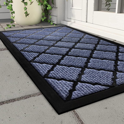 Non-Slip Geometric Doormat
