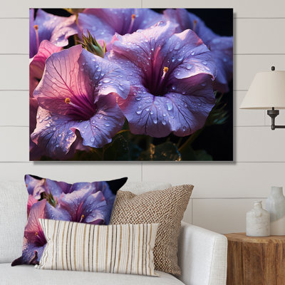 «Purple Morning Glory Morning Bliss», reproduction sur toile