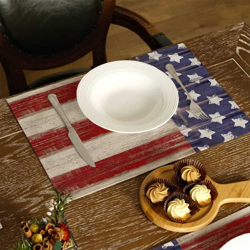 Graceyn Polyester Geometric Square Placemat