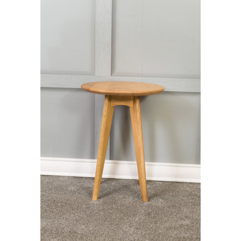 Stlaurent Round Wine Side Table, Beige