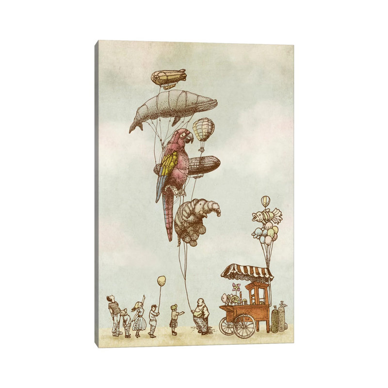 «A Day At The Fair» par Eric Fan - reproduction, H 12 po x l 8 po x P 0,75 po, Toile tendue, Aucun mat