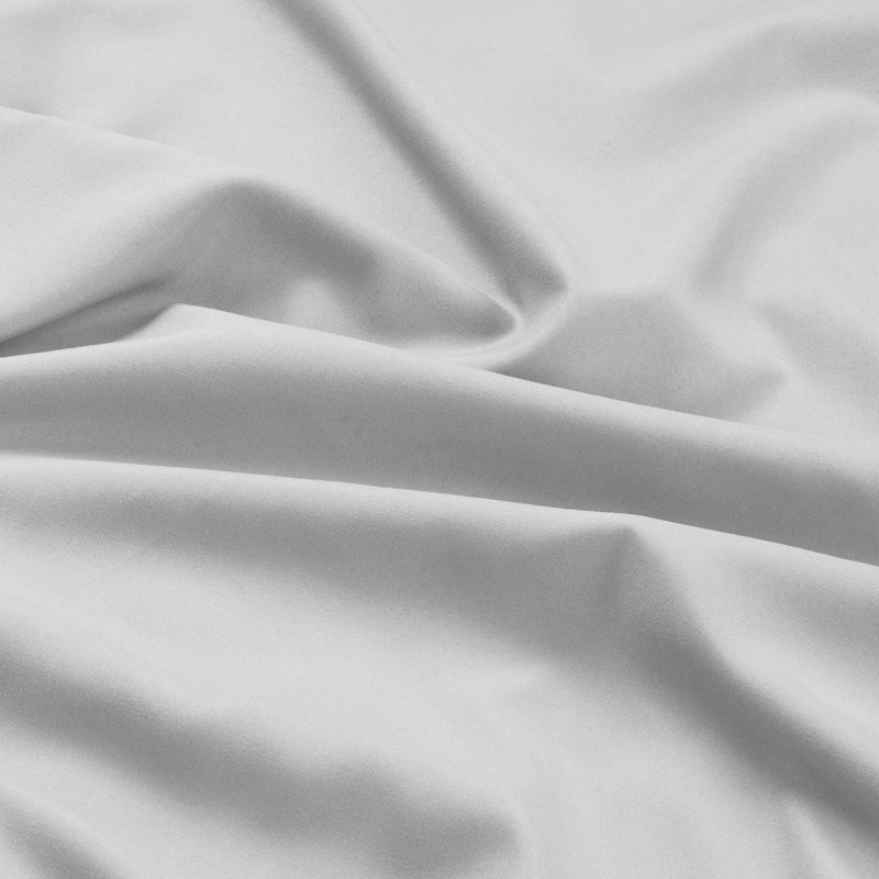 Luxury 4-Piece Microfiber Duvet Cover Complete Set, Silver, Single Duvet Cover + 2 Additional Pieces