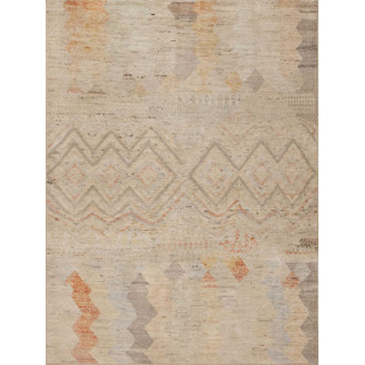 Tapis rustique contemporain contemporain nomade unique en son genre Primitive Tribal