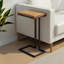 Felipe 16" Reclaimed Mango Wood End Table w/ Iron Base, Medium Brown