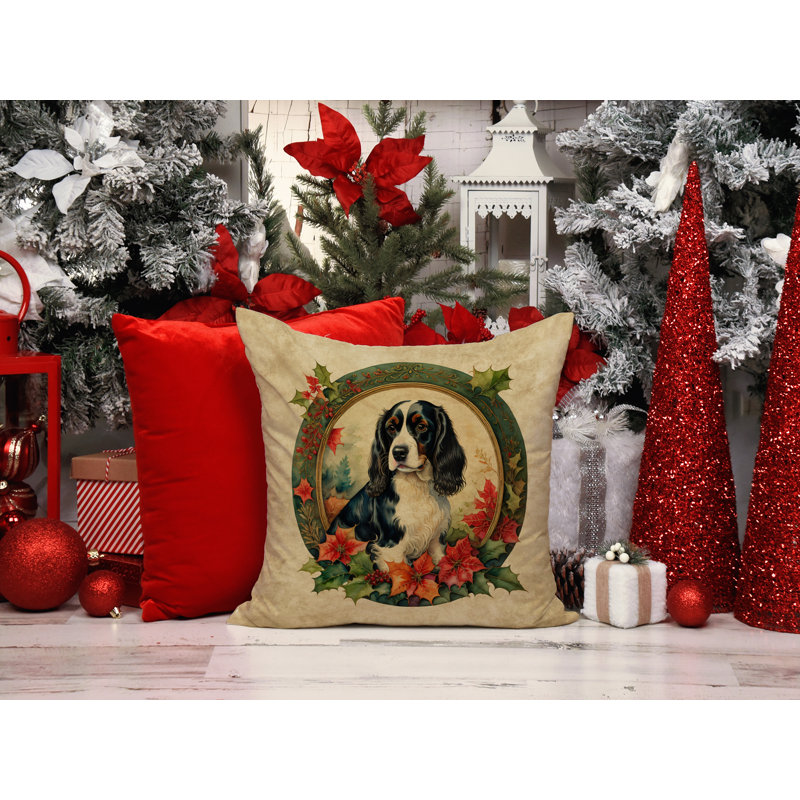 Coussin Christmas, 14 po x 14 po, Carré