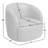 Alma Genuine Italian Leather Swivel Lounge Chair in Bourbon Tan