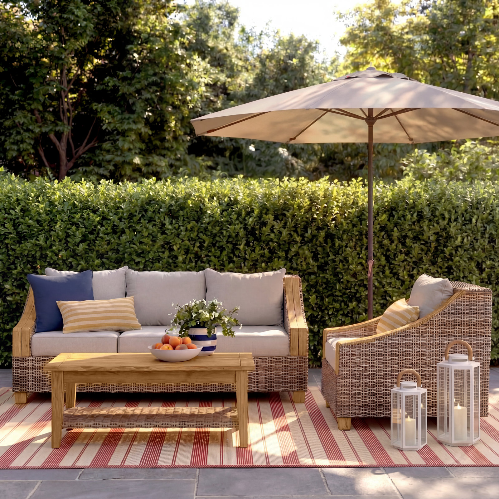 Carlton 4-Person Sunbrella® Patio Seating Group