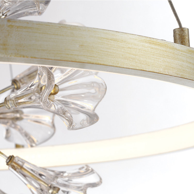  Luminaire suspendu sphérique unique à 1 lumière DEL
