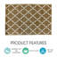 Tapis beige en polypropylène Spiceland