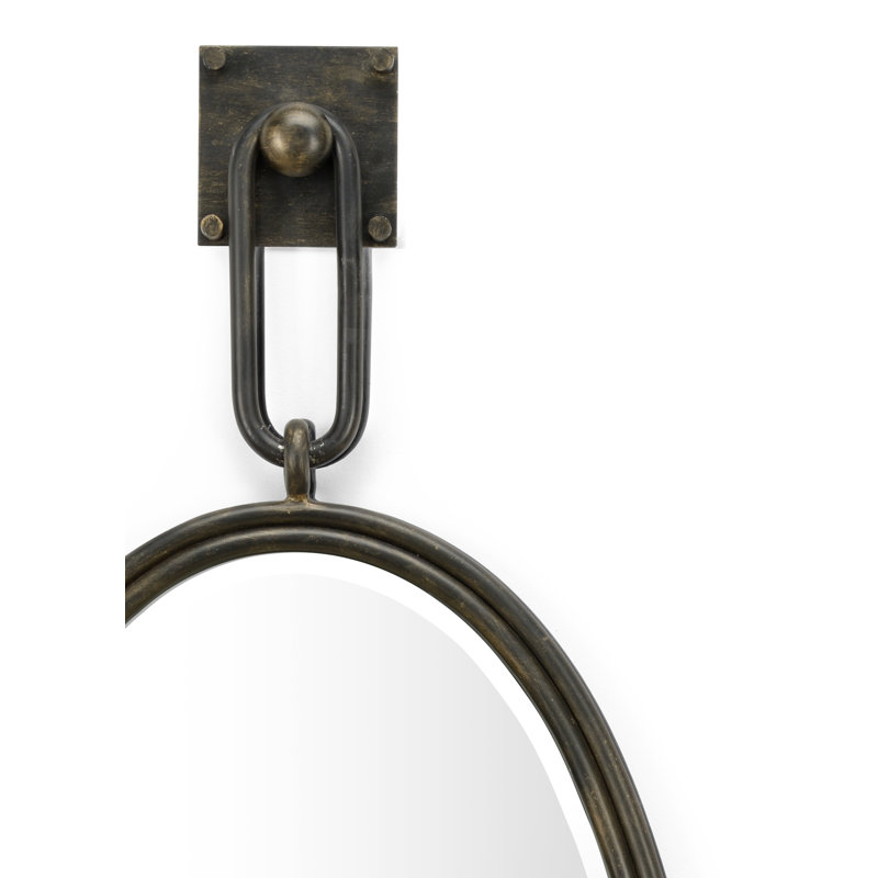 Miroir biseauté moderne et contemporain Tobago, Bronze