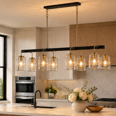 Bergeson 8 - Light Large Modern Linear Chandelier