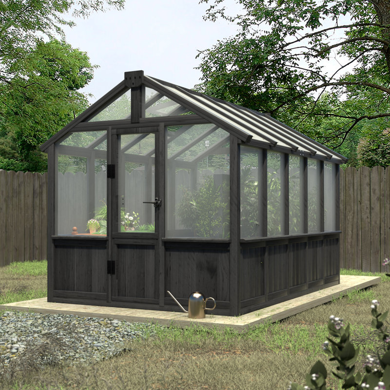 VEIKOUS Wooden Polycarbonate Greenhouse - Thumbnail 2