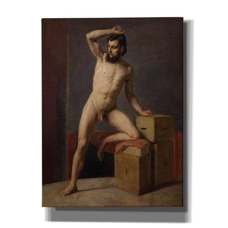 «Masculin sur toile» par MASTERS, H 16 po x l 12 po x P 0,75 po