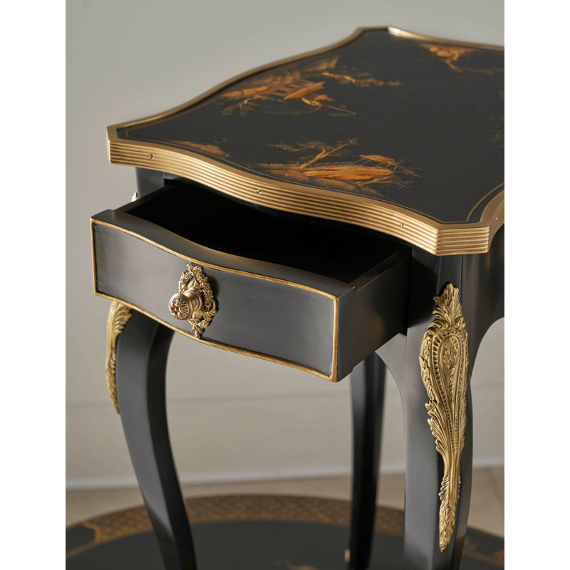 Brushwork Glass End Table