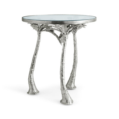 Palm Accent Table Nickel