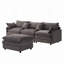 Modulaire 3 places avec repose-pieds-643681899