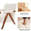 Chaise avec accoudoirs Mid-Century moderne et capitonnée (ensemble de 2)-724496810