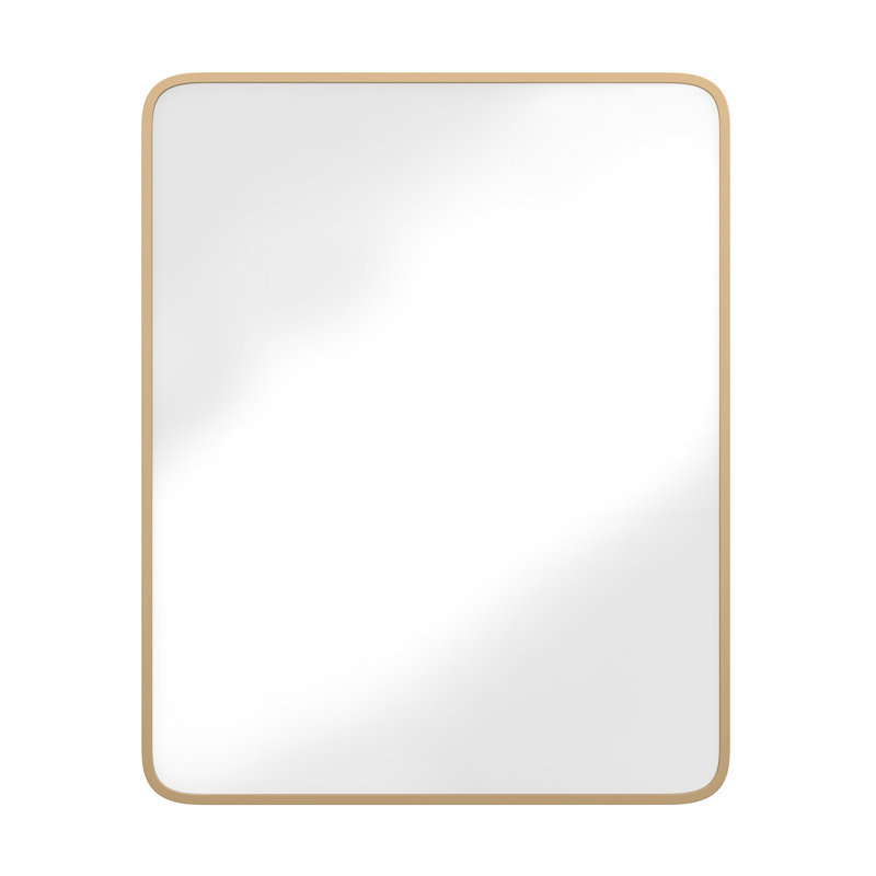 Armoire à pharmacie encastrée avec miroir biseauté, Or, H 29,75 po x l 24 po x P 4 po